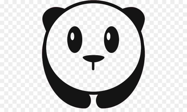 Панда морда вектор
