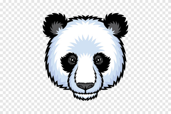 Морда панды арт