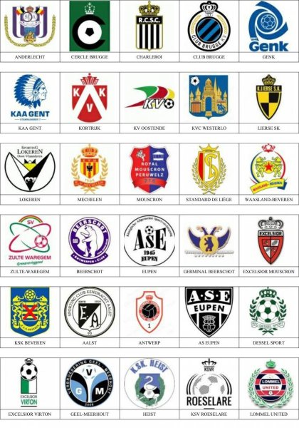 Эмблемы футбольных команд