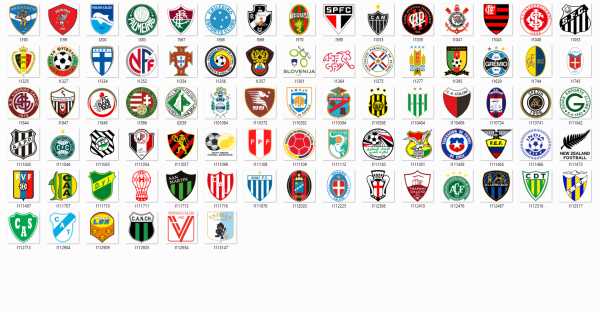 Значки всех футбольных команд