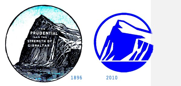 Логотип компании Prudential insurance - скала Гибралтара
