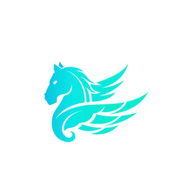 Логотип лошади с крыльями