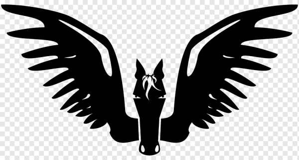 Лошадь с крыльями вектор
