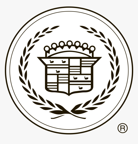 Cadillac логотип черно белый