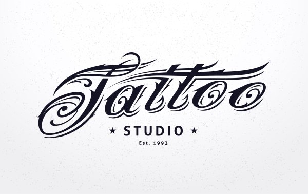 Тату студия надпись