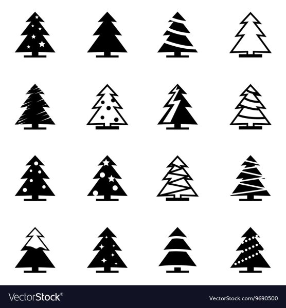 Ель черно белый знак