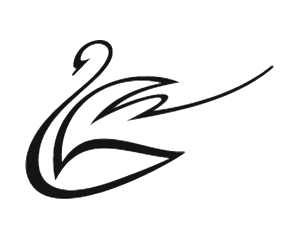 Лебедь одной линией рисунок