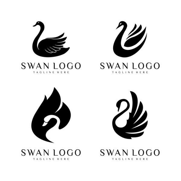 Swan logo вектор