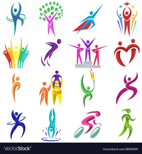 Логотип с фигурой человека