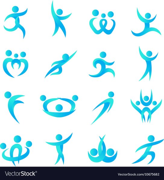 Логотип с фигурой человека