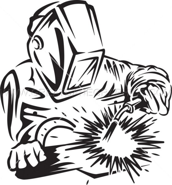 Сварщик силуэт