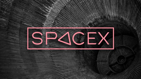 SPACEX логотип на прозрачном фоне