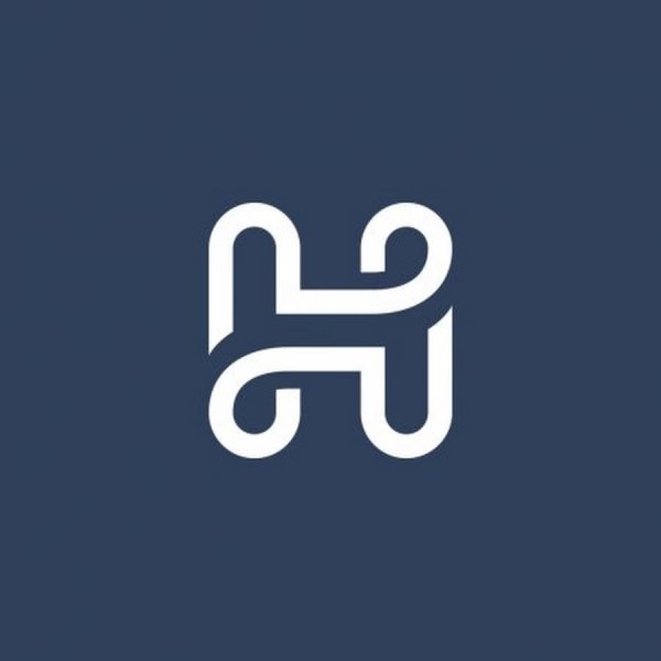 Логотип буква н в круге