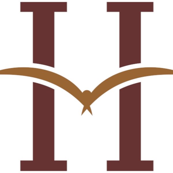 Буква h в кружочке логотип