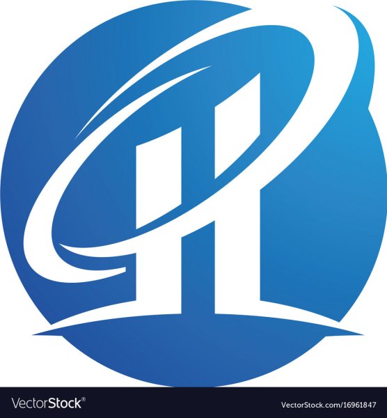 Логотип h синия