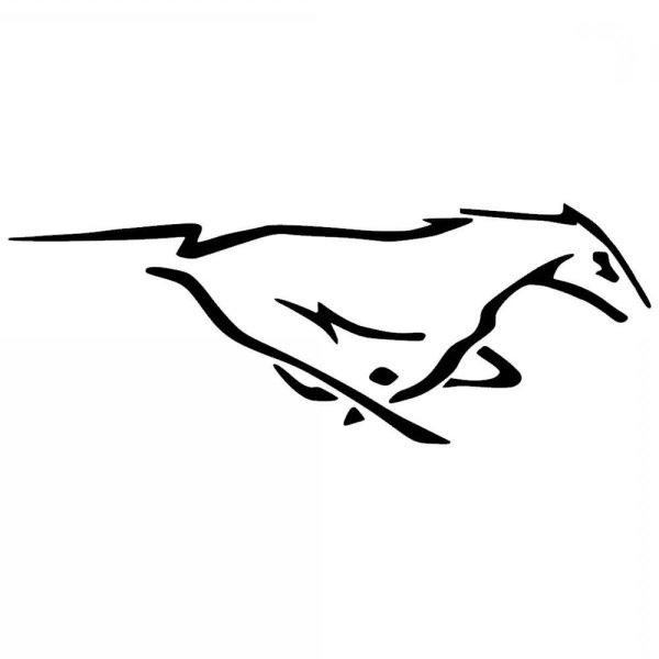 Мустанг раскраска эмблема