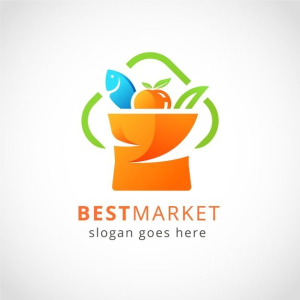 Логотип магазин супермаркет