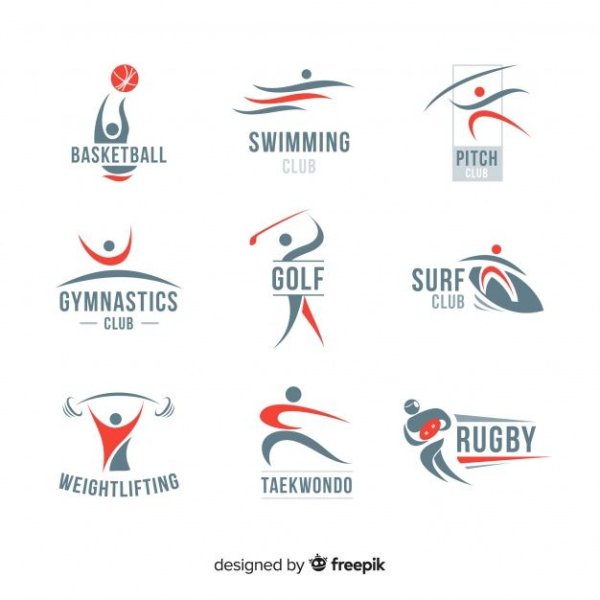 Стильный спортивный лого