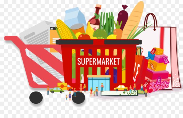 Супермаркет на прозрачном фоне