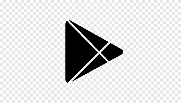 Чёрная иконка плей мар