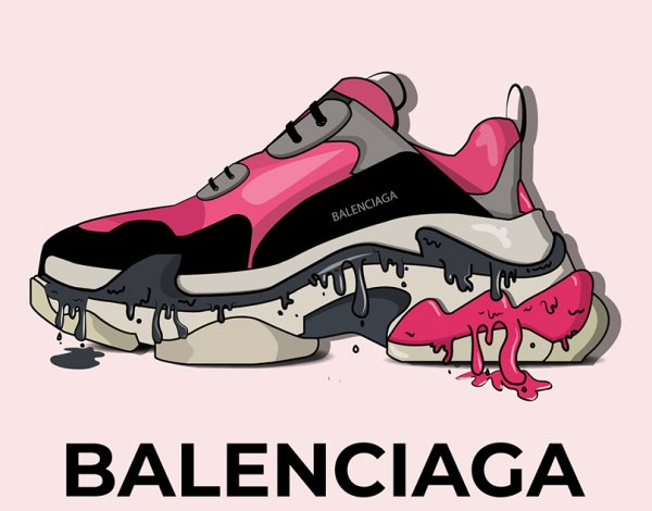 Balenciaga надпись