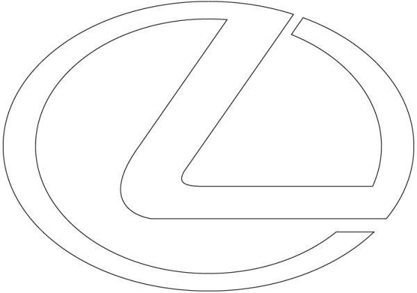 Лексус значок вектор