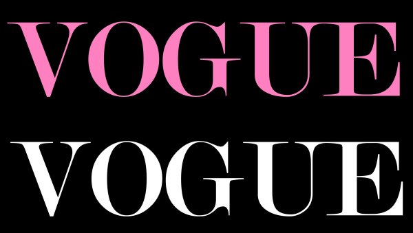 Vogue надпись