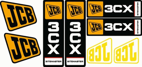 Наклейки JCB 3cx