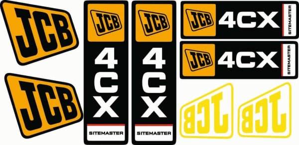 Наклейки JCB 3cx на стрелу