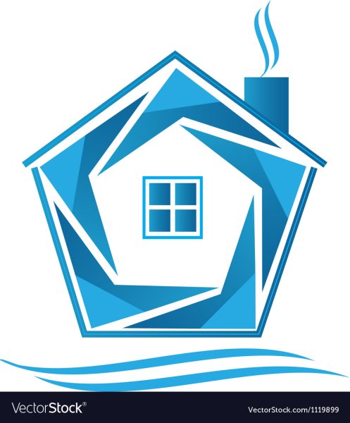 Дом с окнами иконка