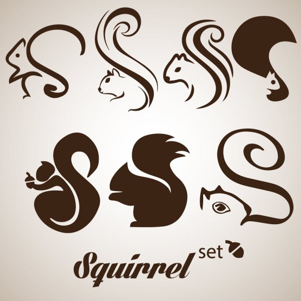 Стилизованная белка