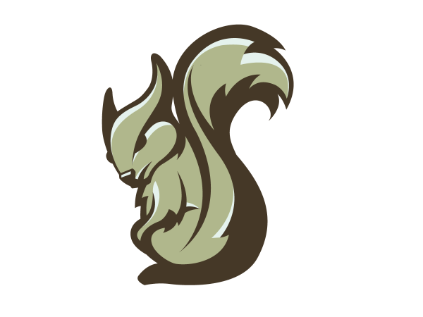 Стилизованная белка