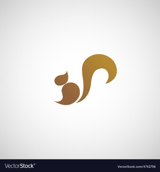 Стилизованный хвост белки