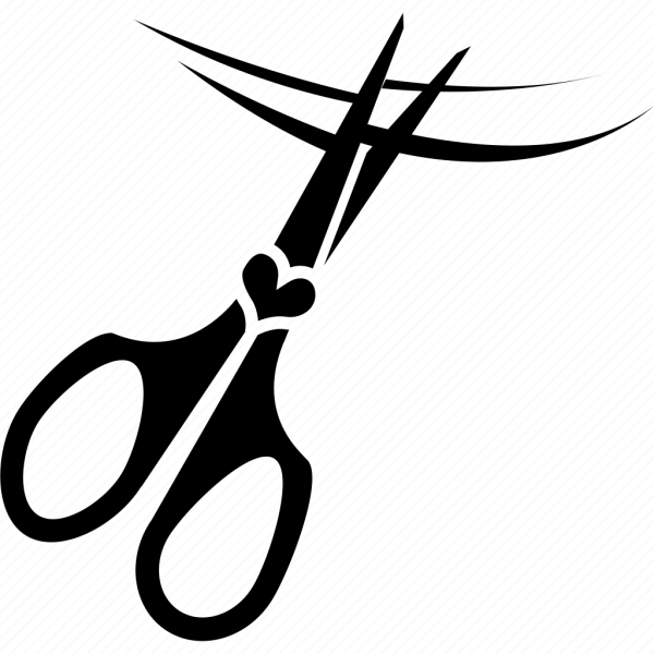 Ножницы парикмахерские логотип