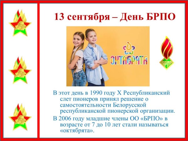 Пионерский значок РБ