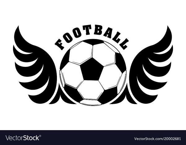Чёрно белое футбольные эмблемы