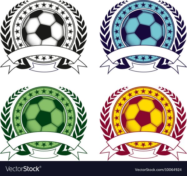 Футбольная эмблема шаблон