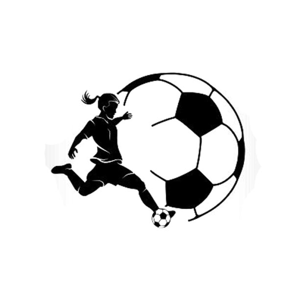 Логотип футболист с мячом