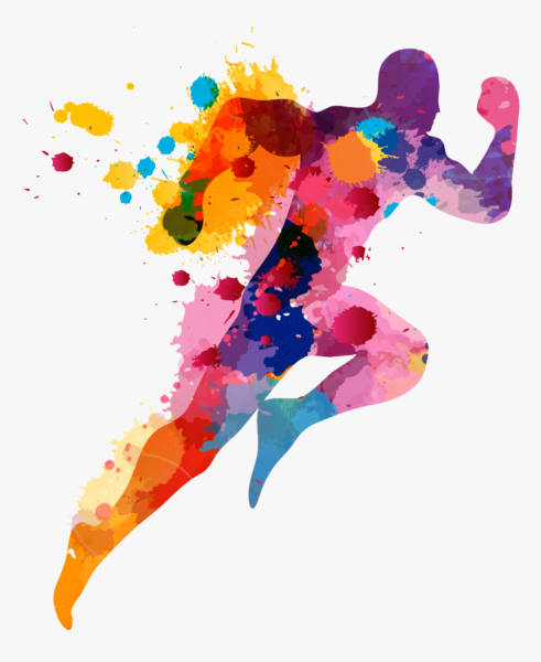 Силуэт цветной