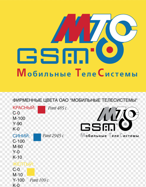 Первый логотип МТС