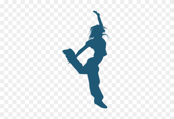 Силуэты уличных танцоров