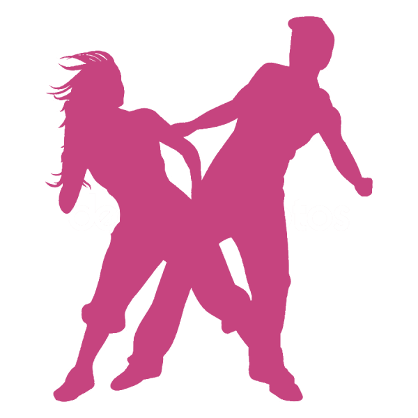 Силуэты танцующих людей