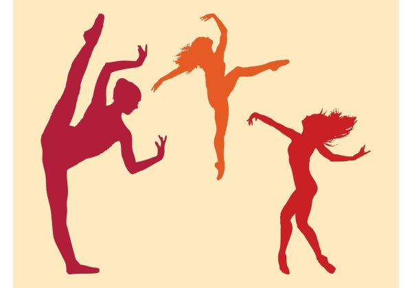 Танцующие фигуры силуэт