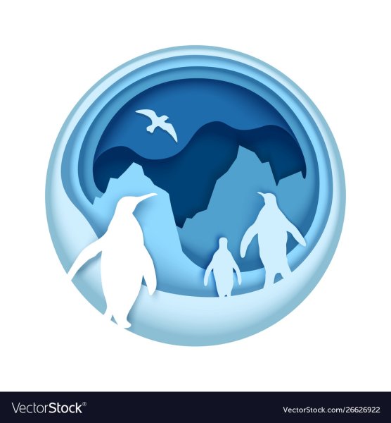 Иллюстрации в стиле флэт Северный полюс