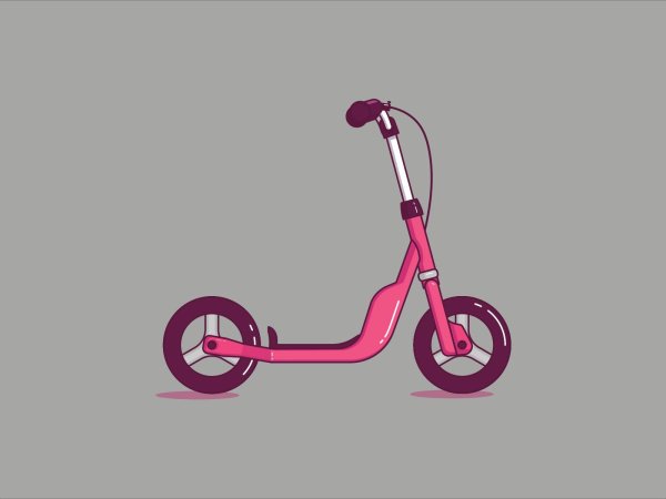 Самокат мультяшный