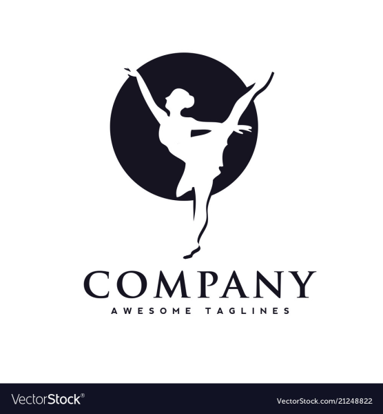 Логотип для балериной студии