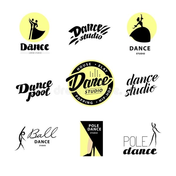 Логотип студии танца вектор