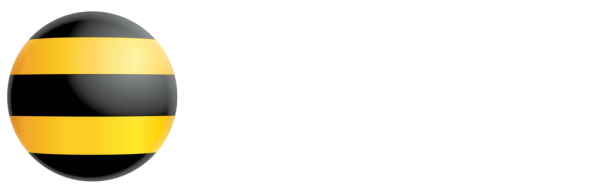 Билайн логотип белый