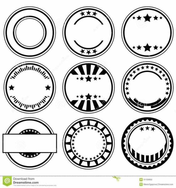 Макеты для логотипа штамп