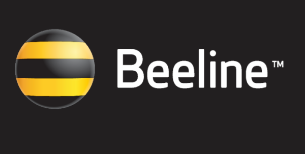 Билайн на черном фоне